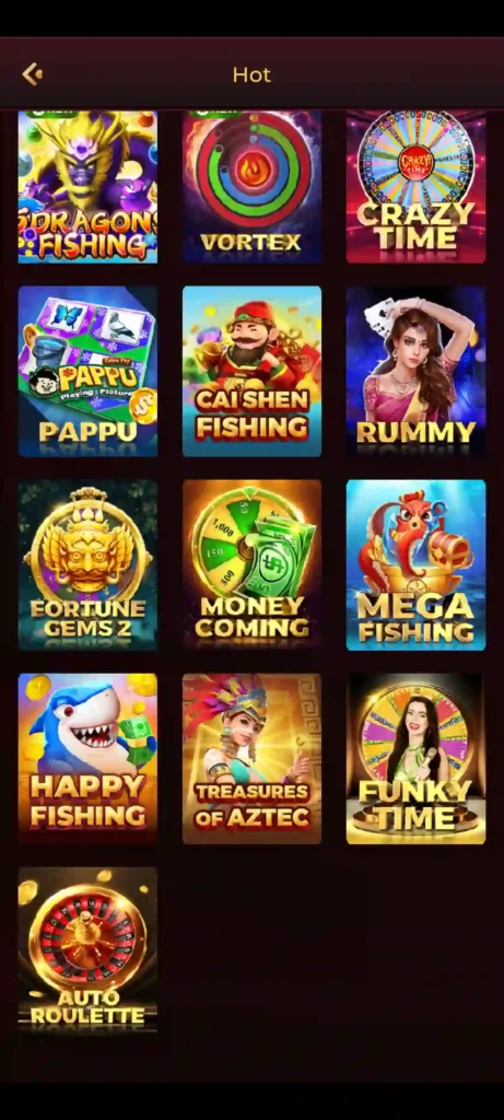 KING777 Game with popular mobile gaming categories